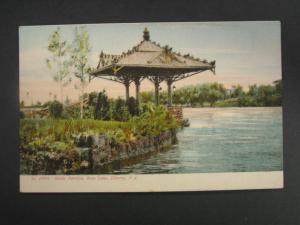 ELBERON NJ Rustic Pavilion ROSS LAKE c1910 Postcard