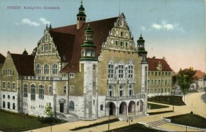 poland, POZNAN POSEN, Königliche Akademie (1910s) Postcard