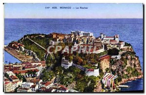 Old Postcard Monaco Rocher