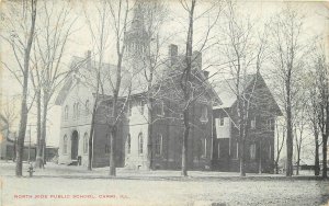 Postcard Illinois Carmil North Side Public School 1913 23-8347