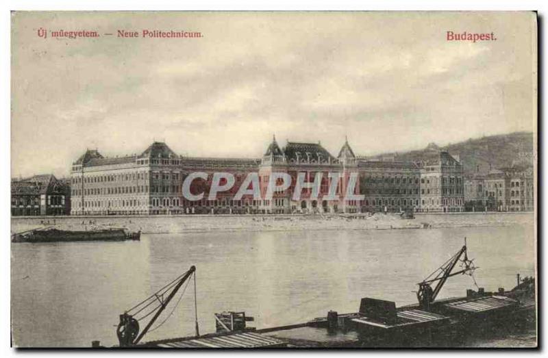 VINTAGE POSTCARD Neue Politechnicum Budapest