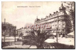 Old Postcard Montpellier Place De La Comedie