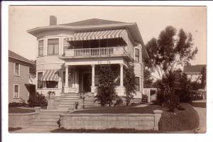Real Photo, House with Balcony Awning, Artura 1908-1924