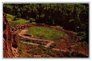 Ancient Indian Ruins Bandelier Nat'l Monument  NM Vintage Standard View Postcard 