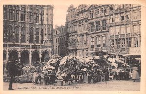 Grand Place Marche aux Fleurs Bruxelles Belgium Unused 