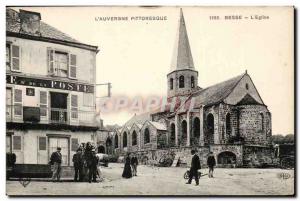 Old Postcard Besse L & # 39eglise