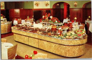 Gunter Hotel Smorgasbord Buffet San Antonio TX Vintage Postcard C61