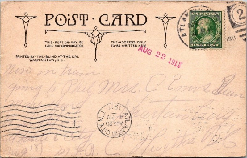 Vintage Postcard U.S. Post Office,Washington, DC PM Spartanburg SC JP12