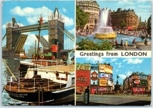 Postcard - Greetings from London, England