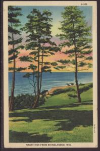 Greetings From Rhinelander,WI Postcard