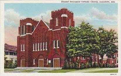 Arkansas Jonesboro Blessed Sacrament Catholic Church Curteich