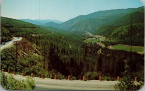 From Lookout Pass Idaho from Missoula Montana Postcard PC403