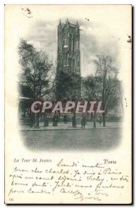 Old Postcard La Tour St Jacques Paris