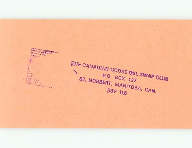 Comic - Qsl Ham Radio Card In Winnipeg Manitoba MB Canada t1651