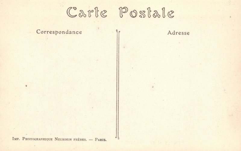 Vintage Postcard 1910's Senlis Apres Le Passage Des Allemands Royer Cail Paris