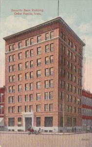 Iowa Cedar Rapids Security Bank Building 1918