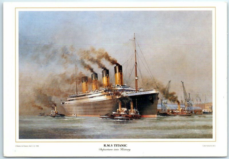 Postcard - R.M.S. Titanic - Departure into History 