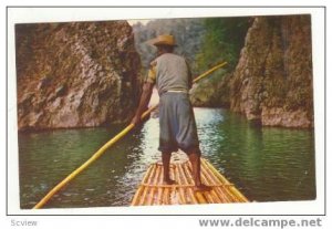Rafts man on the Rio Grande, Jamaica, 40-60s