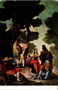 The Maja and Muffled Men, Goya Prado Museum Postcard