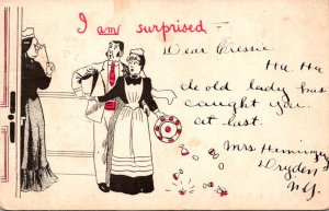 Romantic Couple I Am Surprised 1906