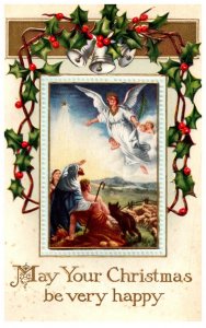 Christmas  Angels , Shepherds m Flock of Sheep