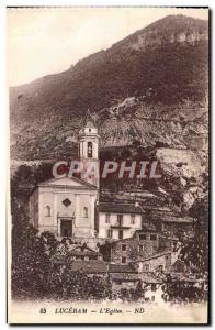 Old Postcard Luceram L & # 39Eglise