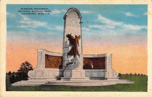 Civil War,  Missouri Monument, National Military Park,Vicksburg, MS Old Postcard
