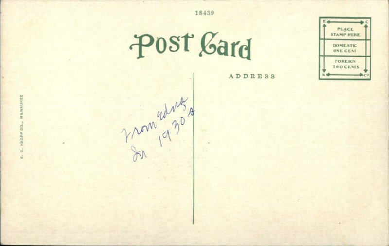 Tucson AZ El Paso & SW RR Train Depot Station c1920 Postcard United