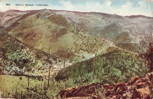 C. 1911 Mountains Sunset Colorado Postcard 2R5-454