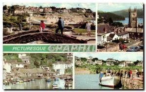 Postcard Old Falmouth Fowey Polperro St Mawes