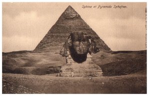 Sphinx et Pyramide Sphefrer Egypt Postcard