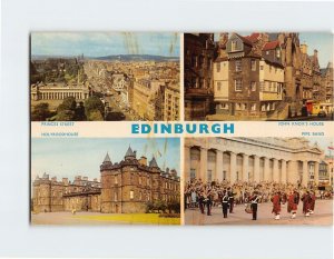 Postcard Famous Places in Edinburgh Scotland