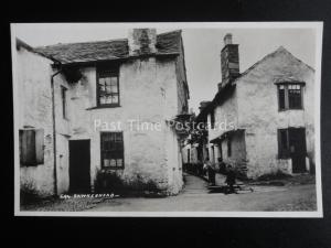 Cumbria HAWKSHEAD Methodist Chapel & BOY GETTING WATER from WELL/STREAM Old RPPC