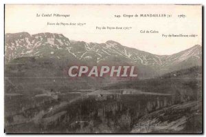 Old Postcard Cantal pittoreque circus mandailles ovens peyre ass