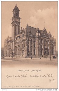 DETROIT, Michigan, 1900-1910´s; Post Office