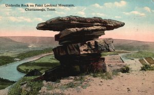 Vintage Postcard 1915 Umbrella Rock Point Lookout Mountain Chattanooga Tennessee 
