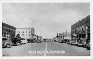 Tupelo Missisippi Main Street Looking East Vintage Postcard AA74788