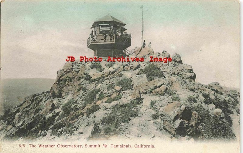 CA, Mount Tamalpais, California, Weather Observatory, Summit, C-V No 518