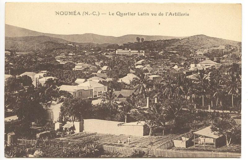 New Caledonia Noumea Le Quartier Latin ve de L'Artillerie Postcard