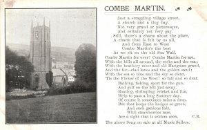 Vintage Postcard 1910's Combe Martin Village Civil Parish Devon England UK