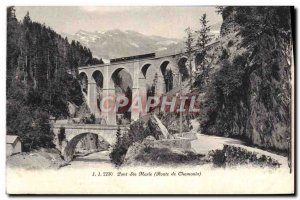 Postcard Old Bridge Road Ste Marie Chamonix