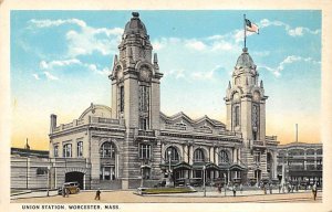 Union station Worcester, Massachusetts, USA Railroad, Misc. Unused 