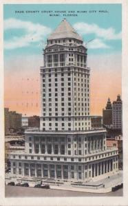 Florida Miami City Hall and Dade County Court House 1931