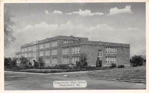 D92/ Hagerstown Maryland Md Postcard c1940s Washington County High School