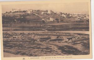 BF18931 vue generale et les ruines de l amira carthage tunisia  front/back image