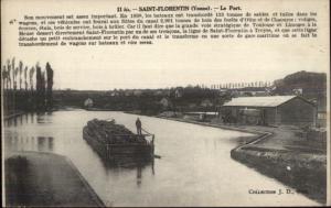 Saint Florentin France Le Port c1915 Postcard