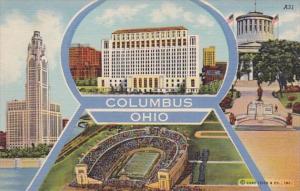 Ohio Columbus New State Office Building The Citadel Stadium & McKinley Memori...