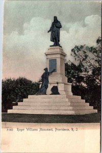 Postcard MONUMENT SCENE Providence Rhode Island RI AO1150