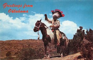 Greetings Oklahoma Home Of The Red Man - Greetings from, Oklahoma OK
