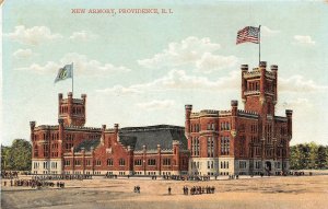 New Armory Providence Rhode Island 1910c postcard